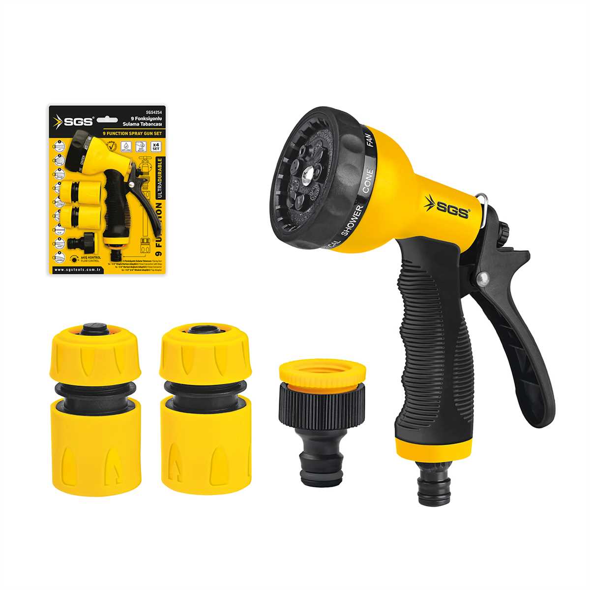 SGS4254 SULAMA TABANCASI 9 FONKSİYONLU (4 PARÇA SET)